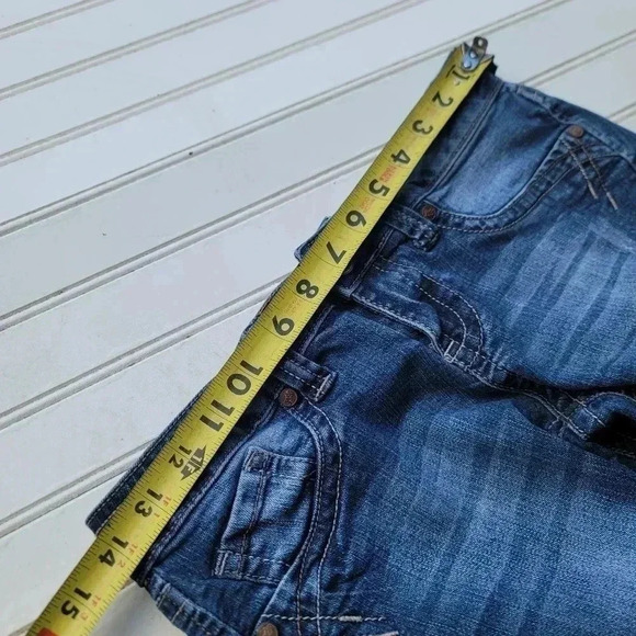 Jade Jeans Womens Size 3/4 Dark Wash Mid Rise Skinny Leg Jeans Embroidered 28x29 - Picture 3 of 8